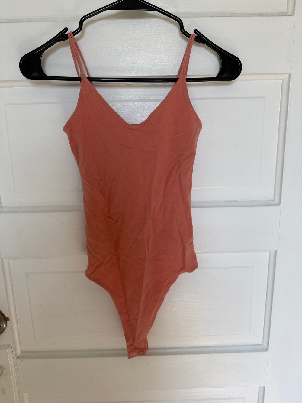 American Eagle Outfitters Rust Pink Sleeveless Bodysuit